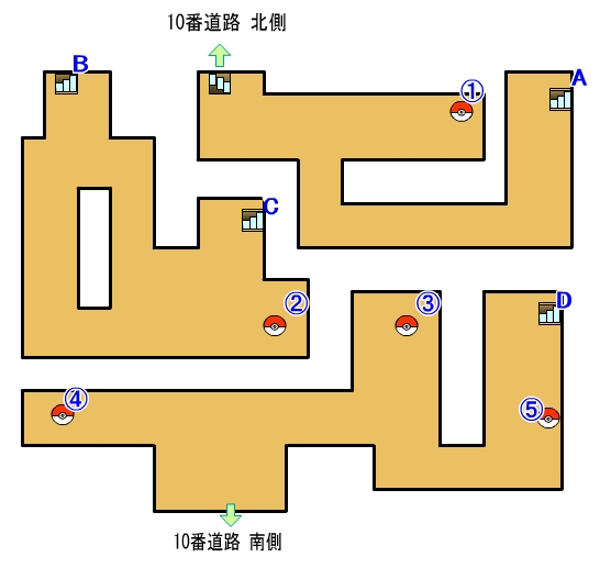 ポケモンレッツゴー ピカブイ攻略 イワヤマトンネル のマップ 入手できるアイテム Game魂 Com