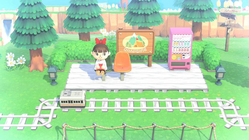 あつ森 マイデザイン 白い線路 作品id Animal Crossing Designs White Train Tracks Game魂 Com