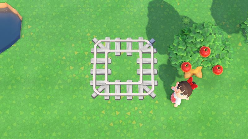 あつ森 マイデザイン 白い線路 作品id Animal Crossing Designs White Train Tracks Game魂 Com