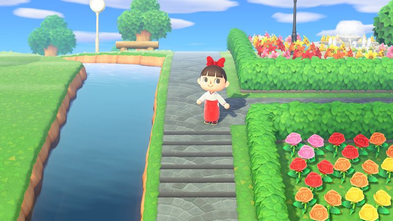 あつ森 マイデザイン 島クリエイターの道の階段 ５種 作品id Animal Crossing Designs Stairs Game魂 Com