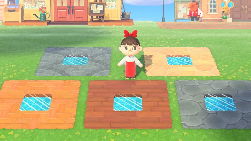 【あつ森】マイデザイン『ガラスの床』島クリエイターの地面用５種/作品ID【Animal Crossing Designs/Glass floor】