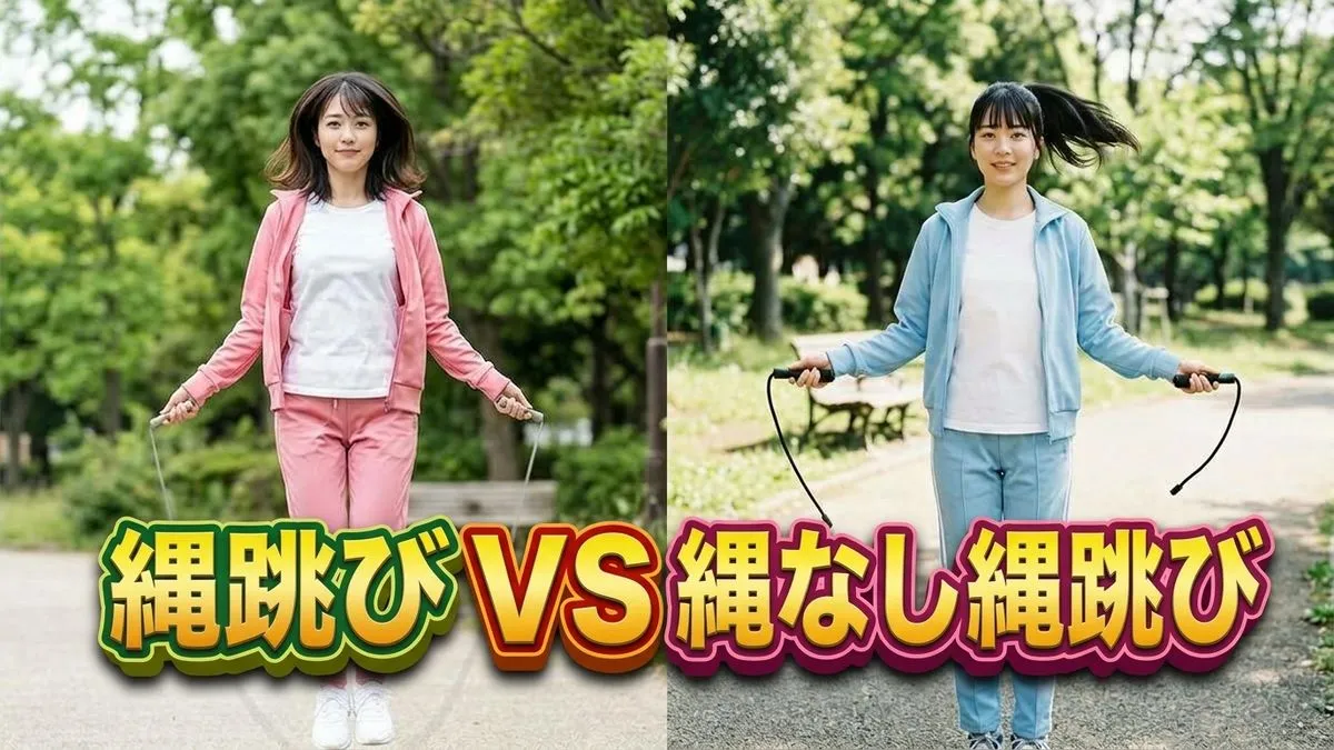 【それって実際どうなの会】縄跳びVS縄なしで効果に差はある？餅田コシヒカリ＆大橋ミチ子検証まとめ【10/7】